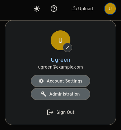 Administration button