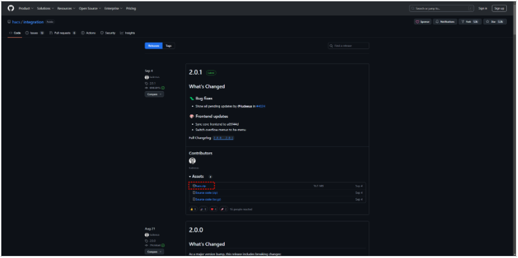 HACS github download